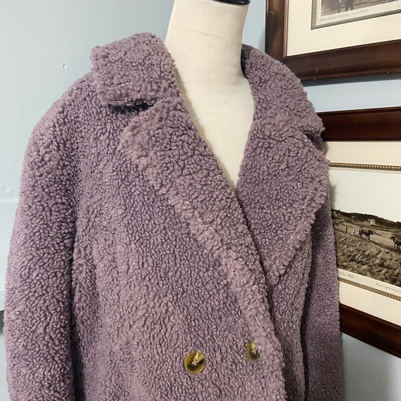 ASTR Purple Lavender Teddy Coat - Picture 6 of 7